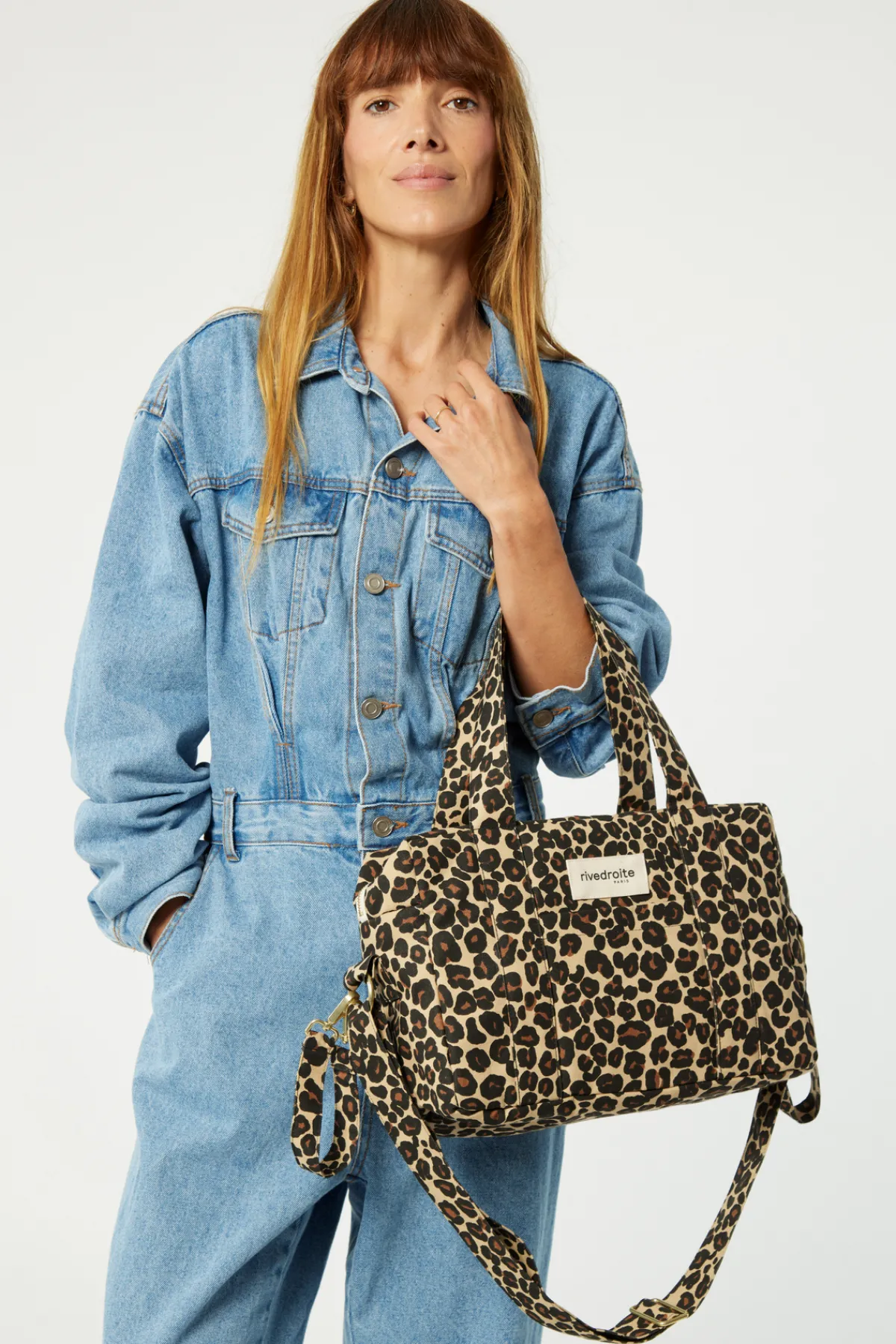 Flash Sale Rivedroite Paris MiniDarcyl'anti-sacàlanger CotonrecycléLéopardBeige